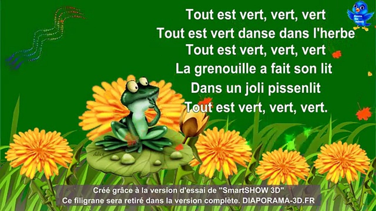 أغنية الألوان للأطفال بالفرنسية