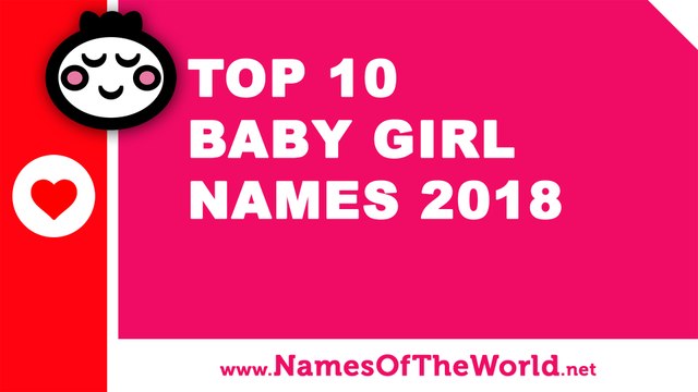 Top 10 baby girl names 2018 - the best baby names - namesoftheworld.net