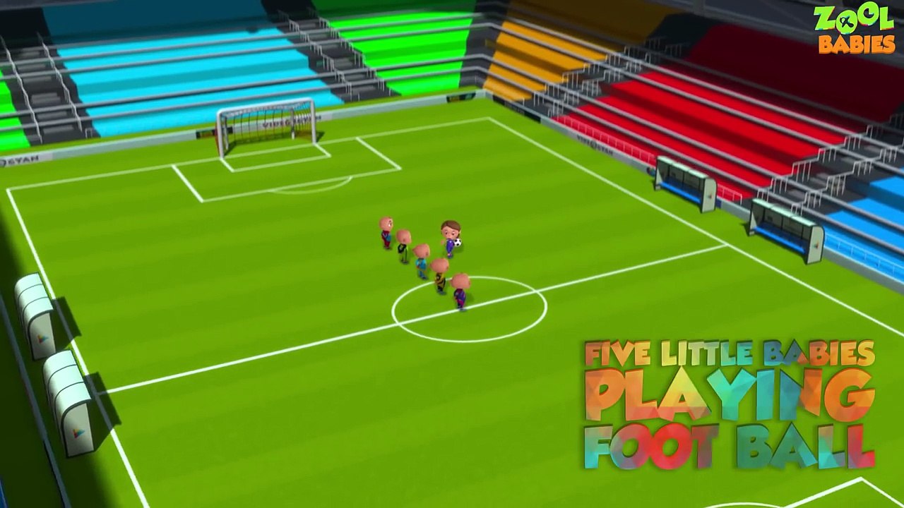 Five Little Babies Playing Football (Single) | Nursery Rhymes For Kids | Soccer Song | Zool Babies