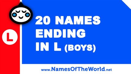 20 boy names ending in L - the best baby names - www.namesoftheworld.net