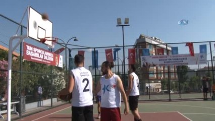 15 Temmuz'un Ruhu İçin Sokak Basketbolu Oynadılar