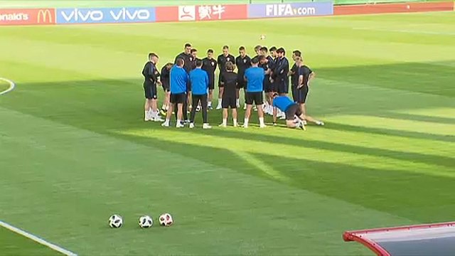 Les Croates se préparent à affronter les Bleus