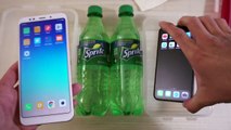 Xiaomi Redmi 5 Plus vs iPhone X - SPRITE Soda Test! Timmers EM1