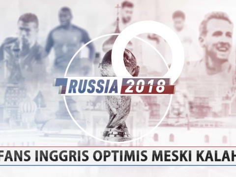 Warna-Warni Fans: Fans Inggris Optimis Meski Kalah Dari Belgia