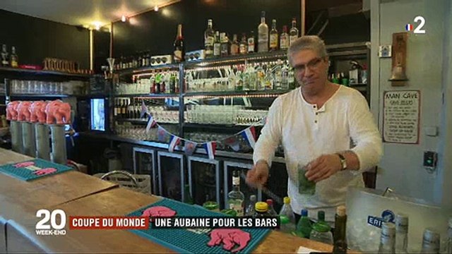 Spécial Allez les Bleus : Pour la finale, les bars se préparent à accueillir des supporters pour assister au match France/Croatie - VIDEO