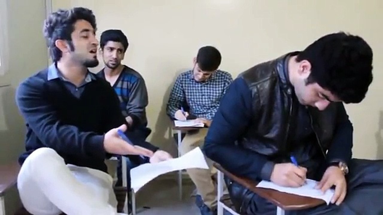 Funny video Bollywood songs in exam hall