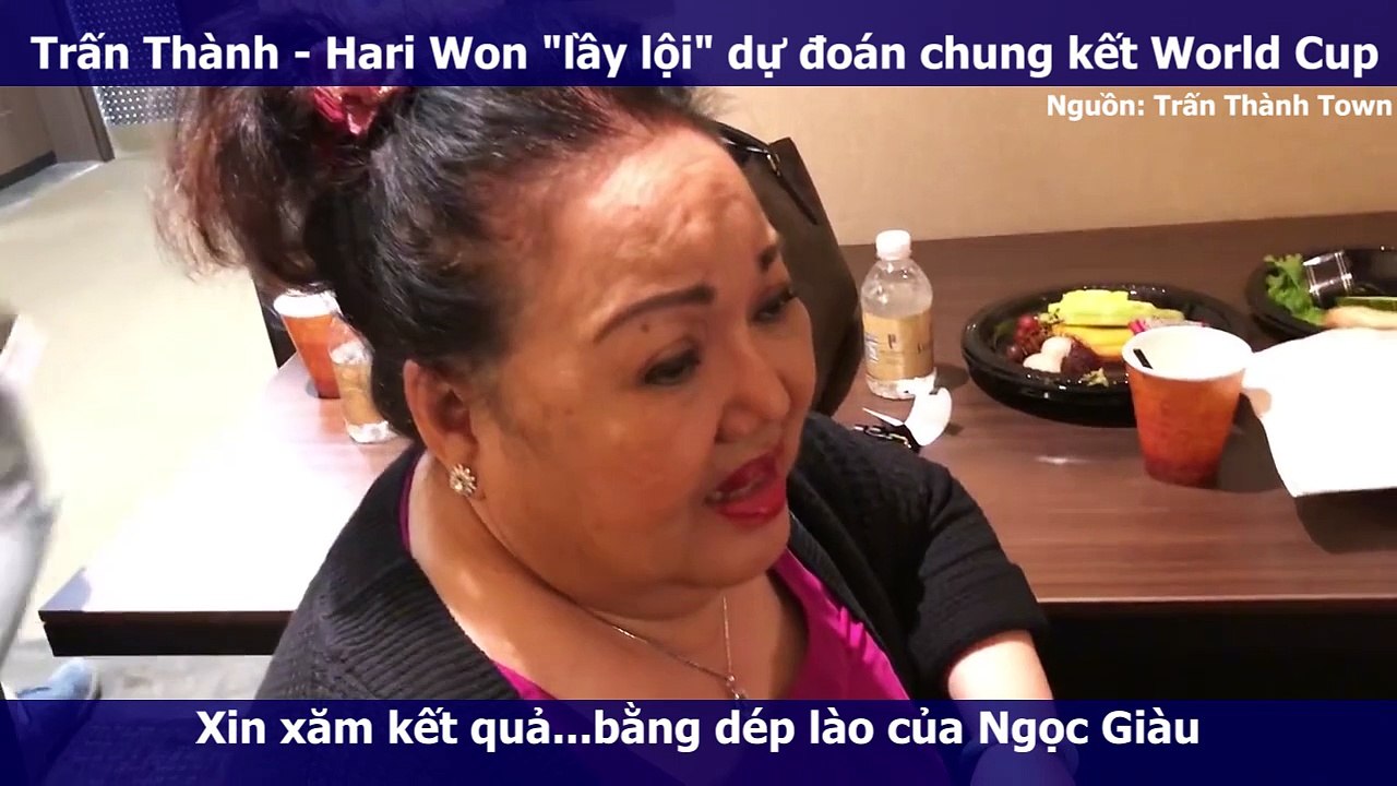 Trấn Thành - Hari Won "lầy lội" dự đoán chung kết World Cup