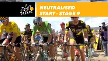 Départ fictif / Neutralised start - Étape 9 / Stage 9 - Tour de France 2018