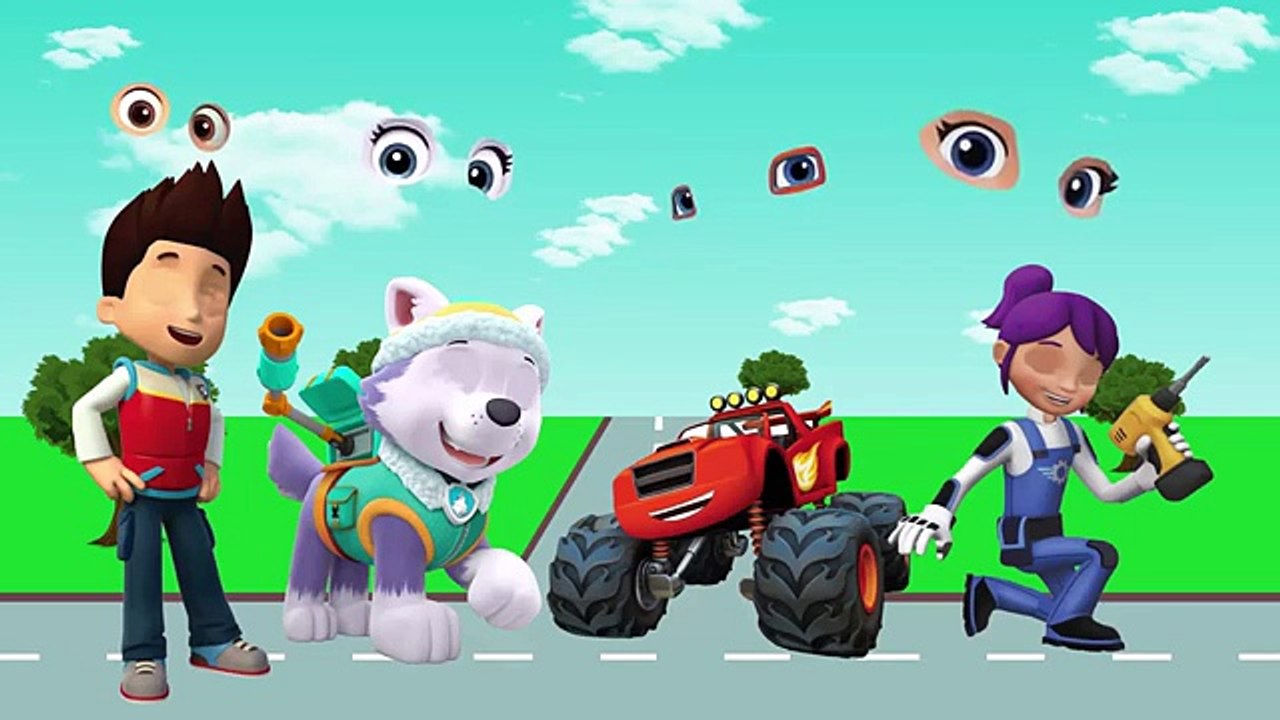 Learning Colors Wrong Mouth Paw Patrol Everest RYDER BLAZE GABBY Nursery Rhymes Songs for Kids