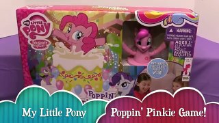 My Little Pony Poppin Pinkie Pie Surprise Game! Super Fun! Bin Vs. Jon! | Bins Toy Bin