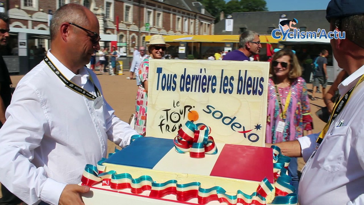 Tour de France 2018 - Le Gateau Bleu Blanc Rouge de Sodexo "Tous derrière les Bleus"