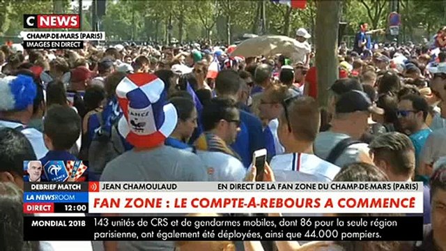 Spécial Allez le Bleus : Des dizaines de milliers de supporters sont déjà sur le Champs de Mars à Paris