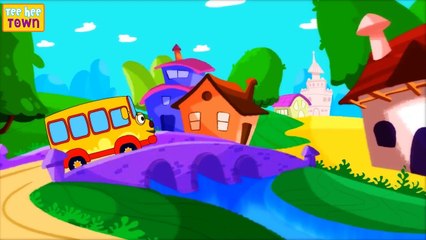 Wheels On The Bus Go Round and Round | Nursery Rhymes | NEW VERSION by Teehee Town