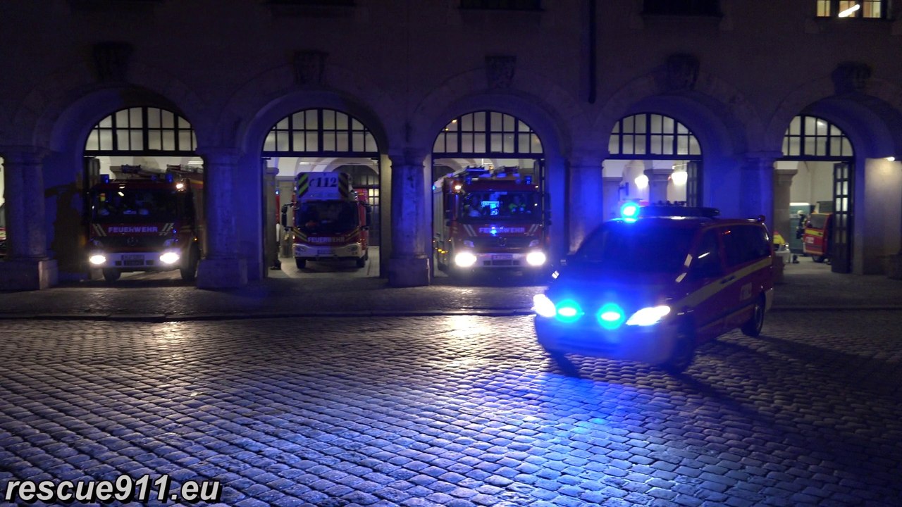 ELW + 2x HLF + SLF BF München FW 1