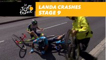 Chute de Landa / Landa crashes - Étape 9 / Stage 9 - Tour de France 2018