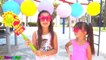 GIANT BALLOON POP - Surprise Toys - Outdoor Playground Fun - Shopkins, Charm U, Num Noms, Squinkies