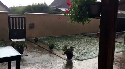 Orage à Corgoloin, dimanche 15 juillet