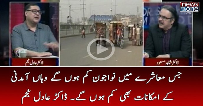 Jis Muashray Main Nojawan Kaam Hongay Waha Amdani Kay Amkanaat Bhi Kaam Hongay |Dr.Adil Najam