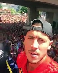 Hazard, recibido como un héroe en Bélgica tras el Mundial