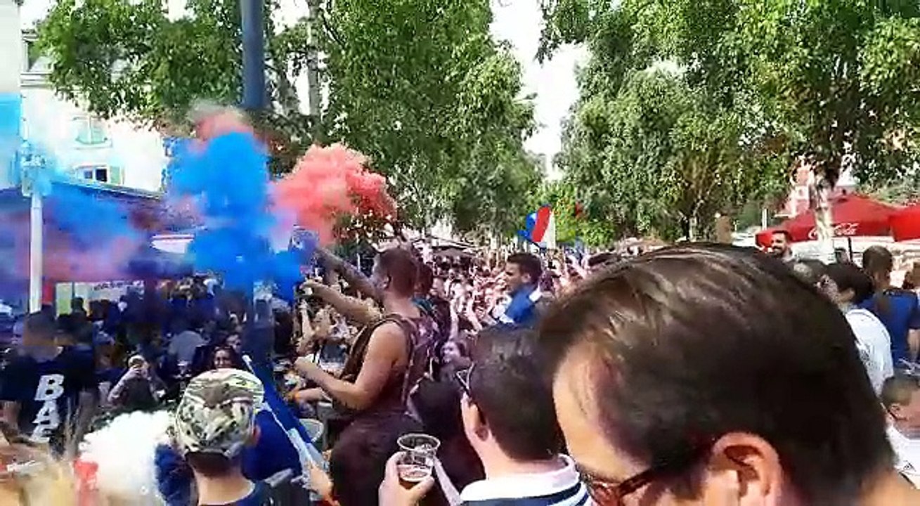 Finale de la coupe du monde : la Marseillaise depuis le quai de Londres à Verdun