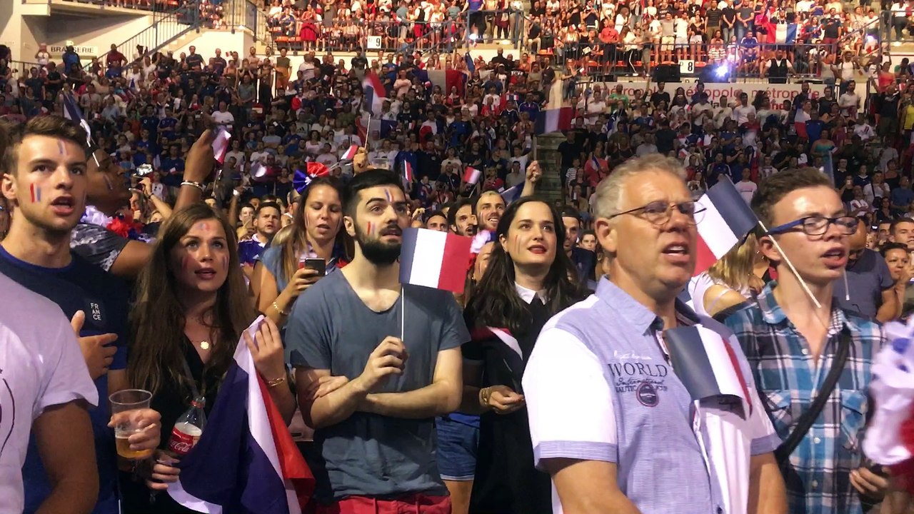 Finale de la coupe du monde : la Marseillaise depuis la fan zone de Nancy-Gentilly