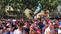 Finale France-Croatie : l'unique fan zone du Vaucluse est pleine à craquer à Carpentras