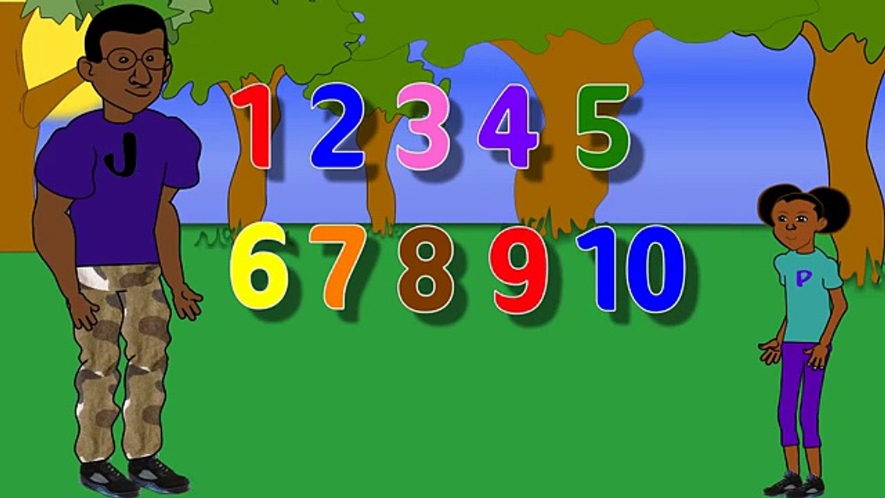 Recognizing Numbers Cartoon (1 - 10)