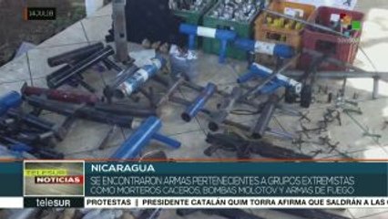 Nicaragua: encuentran armas de fuego y artesanales en la UNAN