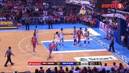 Ginebra vs Rain or Shine 4th Qtr - Semifinals Game 1 - July 15, 2018 (PBA Com. Cup 2018)