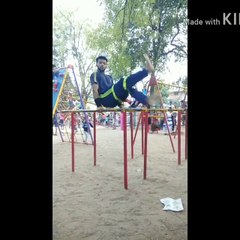 How to Airwalk HandStand In Two Bar Tutorial India Calisthenics - Hardik Rathod