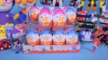 Kinder surprise eggs 24 킨더조이 알까기 서프라이즈에그 뽀로로 헬로카봇 장난감 Pororo Slime toy
