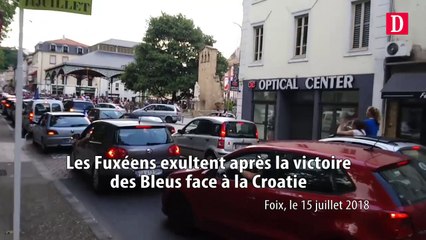 Foix exulte après la victoire des Bleus face à la Croatie