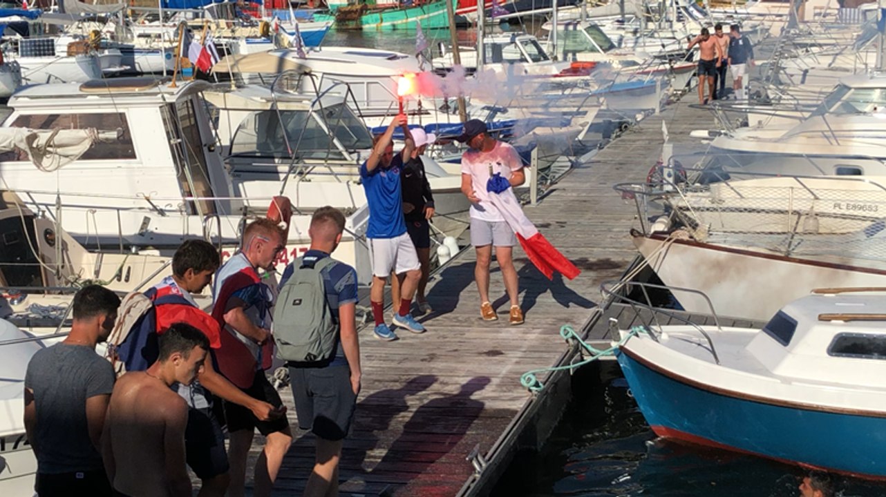 La fête sur le port de Paimpol.