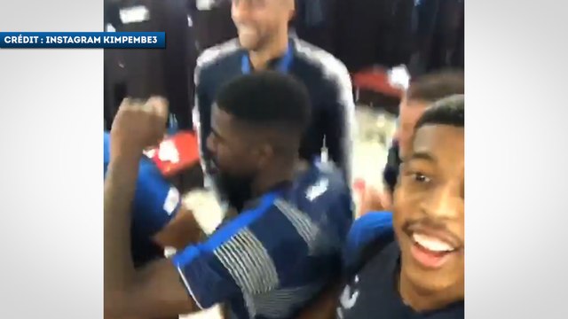 La folle ambiance dans le vestiaire des Bleus