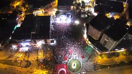 15 Temmuz Şehitleri Anma Günü'nde Drone'lu Takip