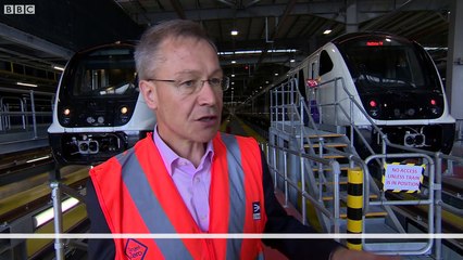 Elizabeth Line train depot – BBC London News