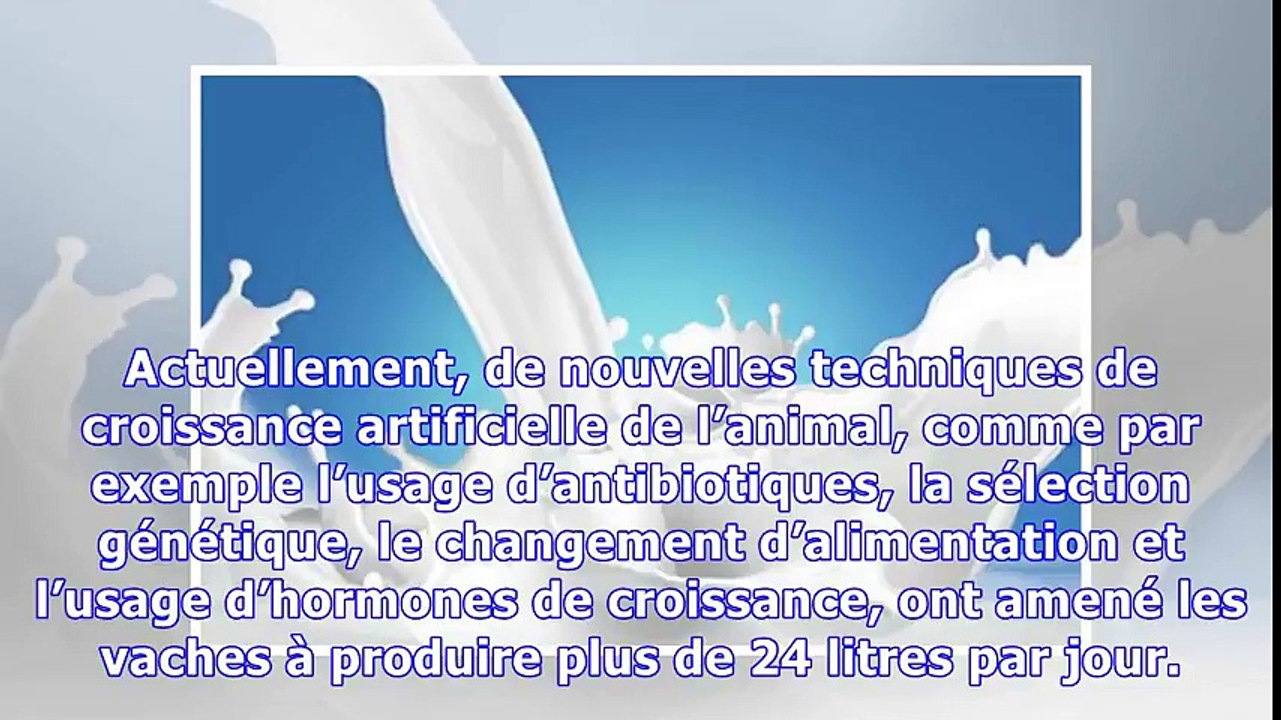 Les maladies liées à la consommation de lait de vache.