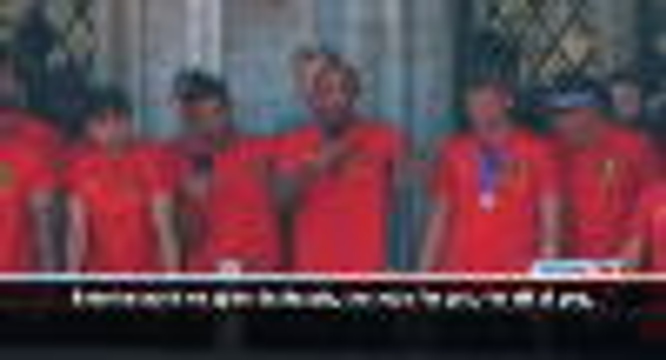 Belgium given hero's welcome on return