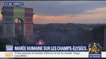 Coupe du monde: l'Arc de Triomphe en bleu-blanc-rouge pour célébrer la victoire des Bleus