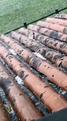 Vidéo amateur de la pluie de grêle à Saint-Céré