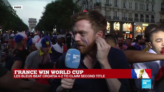 World Cup 2018: On est les champions, is the anthem of the celebration at the Champs-Elysees