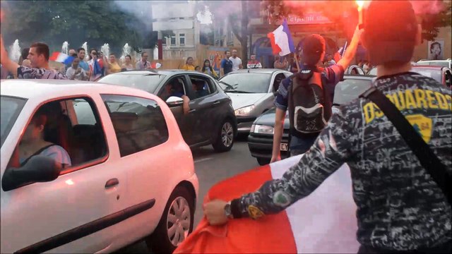 Après la victoire de la France, la fête se poursuit dans les rues de Belfort