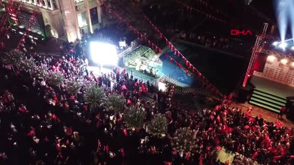 İstanbul İbb Önündeki 15 Temmuz Anmasının Havadan Görüntüleri