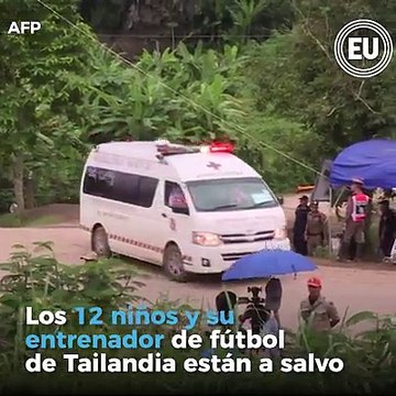 Los 12 niños y el entrenador del equipo de fútbol Jabalíes Salvajes fueron rescatados este martes de la cueva en Tailandia ►