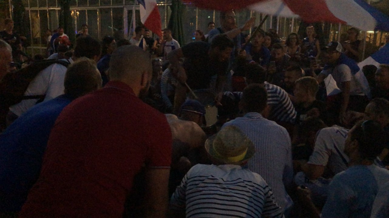 Les tambours pour fêter la victoire des Bleus