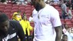 LeBron James is in the building for Lakers' quarterfinal vs the Pistons - July 15, 2018 [HD]