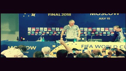 la joie dans le vestiaire de l'équipe français
