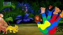 LION SIMBA Animal Finger Family | Finger Family Song | 2D Animation Nursery Rhymes & Songs for Child
