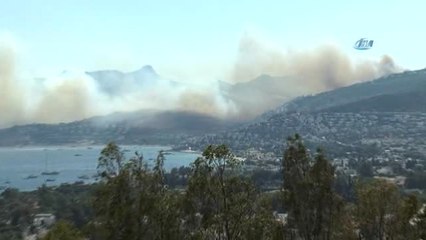 Tatilciler Neye Uğradığını Şaşırdı...denizden Çıkan Yangına Müdahale Etti