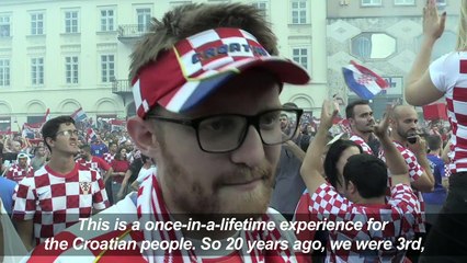 Croatian fans react with "pride" after defeat in WC final